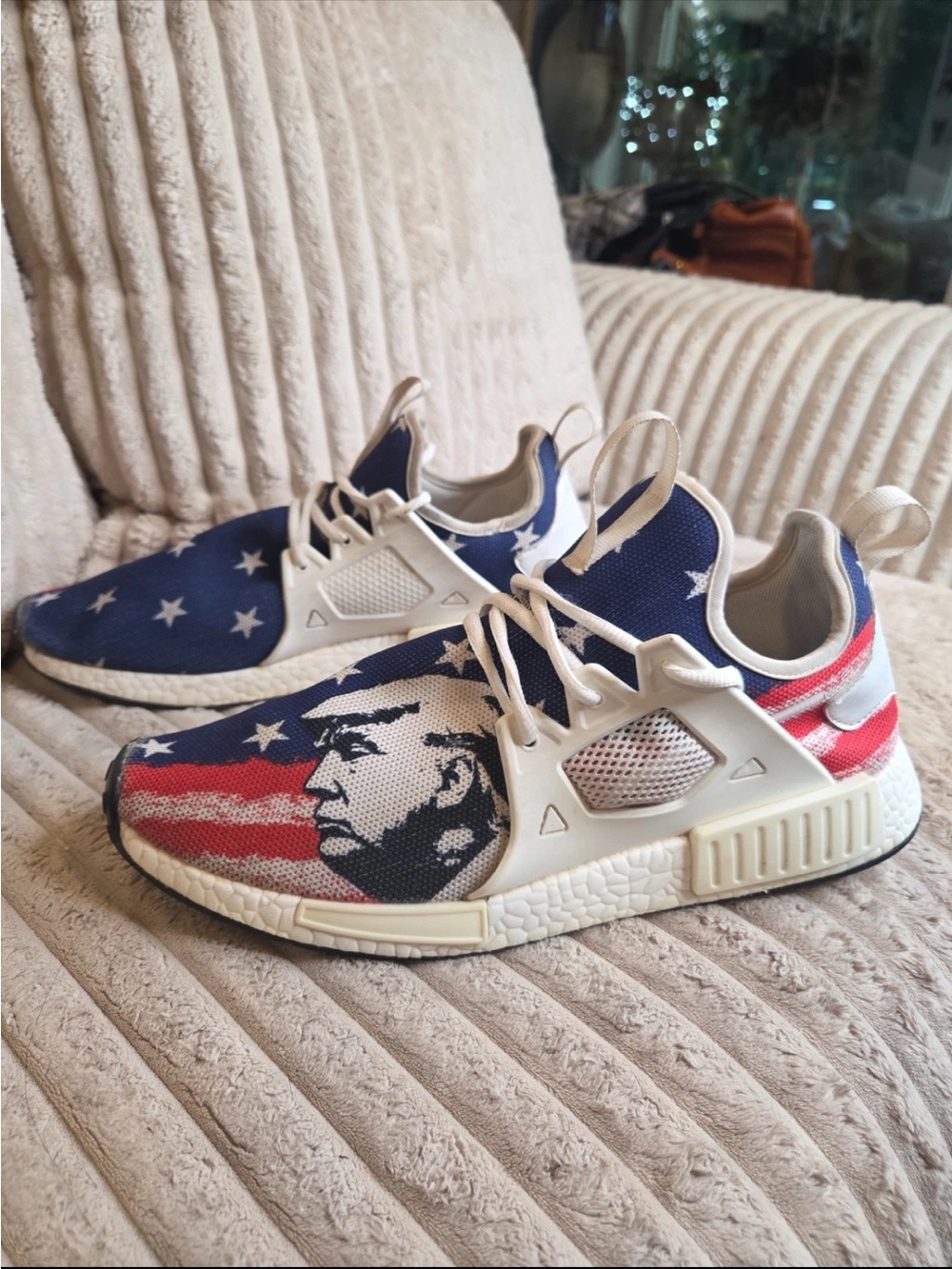 Donald Trump Sneakers Athletic Shoe President Tribute Size 12 America MAGA - Picture 3 of 10